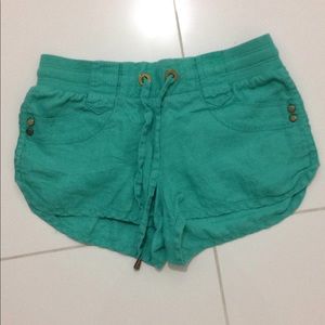 Green shorts